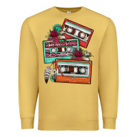 Antique Gold cassette floral gemstone Premium Sweatshirt - FaDigitalArtStudio