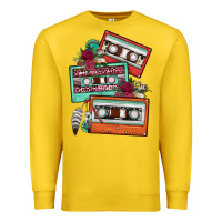 Lemon cassette floral gemstone Premium Sweatshirt - FaDigitalArtStudio
