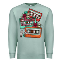 Seafoam cassette floral gemstone Premium Sweatshirt - FaDigitalArtStudio