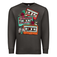 Smoke cassette floral gemstone Premium Sweatshirt - FaDigitalArtStudio