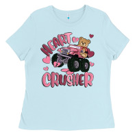 Baby Blue heart crusher Ladies Tee - MaliasSmallBusiness