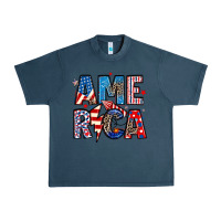 Midnight Navy america 4th of july Urban Heavy Tee - Artiststas