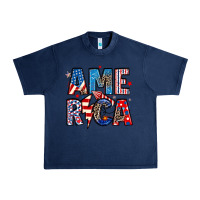 Navy america 4th of july Urban Heavy Tee - Artiststas