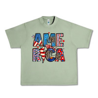 Oil Green america 4th of july Urban Heavy Tee - Artiststas