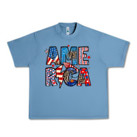 Pebble Blue america 4th of july Urban Heavy Tee - Artiststas