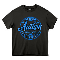 Asphalt autism awareness Heavy Core Tee - MaliasSmallBusiness