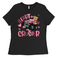 Black heart crusher Ladies Tee - MaliasSmallBusiness