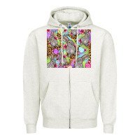 Oatmeal Heather Easter bunnys eggs Zipper Hoodie - OliviaCreatesArt