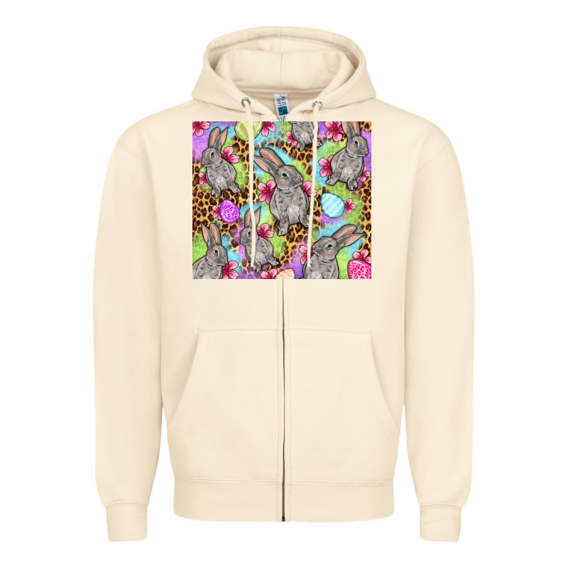 Easter Bunnys Eggs Zipper Hoodie by OliviaCreatesArt | Teevron