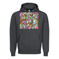 Smoke Easter bunnys eggs Zipper Hoodie - OliviaCreatesArt