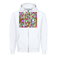 White Easter bunnys eggs Zipper Hoodie - OliviaCreatesArt
