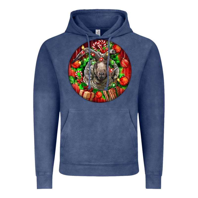 Christmas Navajo Churro Sheep Vintage Hoodie by LillyAllenDesigns | Teevron