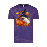 Cloud Purple Halloween Hedgehog Vintage Tee - LillyAllenDesigns