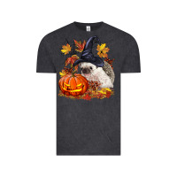 Vintage Black Halloween Hedgehog Vintage Tee - LillyAllenDesigns