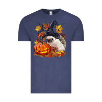 Vintage Denim Halloween Hedgehog Vintage Tee - LillyAllenDesigns