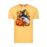 Vintage Mustard Halloween Hedgehog Vintage Tee - LillyAllenDesigns