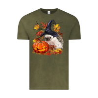 Vintage Olive Halloween Hedgehog Vintage Tee - LillyAllenDesigns
