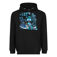 Black let's roll Heavyweight Hoodie - FaDigitalArtStudio