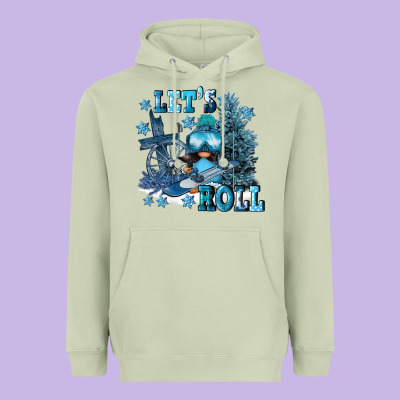 Let's Roll Heavyweight Hoodie Designed By Fadigitalartstudio