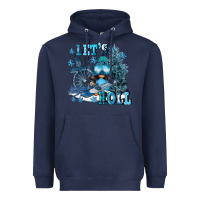 Navy let's roll Heavyweight Hoodie - FaDigitalArtStudio