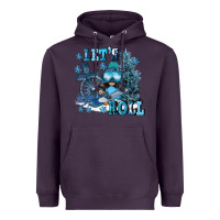 Plum let's roll Heavyweight Hoodie - FaDigitalArtStudio