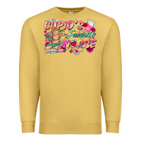 Antique Gold cupid's favorite nurse Premium Sweatshirt - FaDigitalArtStudio