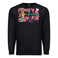 Black cupid's favorite nurse Premium Sweatshirt - FaDigitalArtStudio
