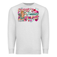 Oatmeal Heather cupid's favorite nurse Premium Sweatshirt - FaDigitalArtStudio