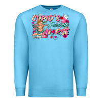 Ocean Blue cupid's favorite nurse Premium Sweatshirt - FaDigitalArtStudio