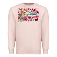 Pale Pink cupid's favorite nurse Premium Sweatshirt - FaDigitalArtStudio