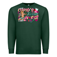 Sports Green cupid's favorite nurse Premium Sweatshirt - FaDigitalArtStudio