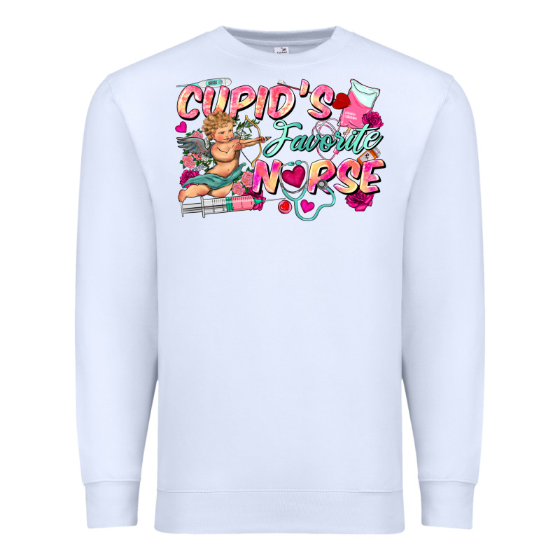 Cupid's Favorite Nurse Premium Sweatshirt by FaDigitalArtStudio | Teevron