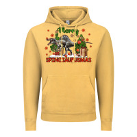 Vintage Mustard merry spinosaurusmas Vintage Hoodie - LillyAllenDesigns
