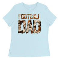 Baby Blue no background american football dad Ladies Tee - Jasminsmagicworld