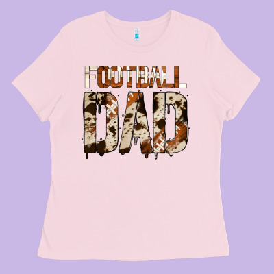 No Background American Football Dad Ladies Tee Designed By Jasminsmagicworld