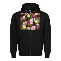 Black Easter rabbit eggs Zipper Hoodie - OliviaCreatesArt