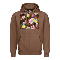 Chestnut Easter rabbit eggs Zipper Hoodie - OliviaCreatesArt