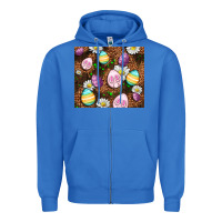 True Royal Easter rabbit eggs Zipper Hoodie - OliviaCreatesArt
