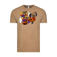 Vintage Coffee Trick Or Treat Chimpanzee Vintage Tee - LillyAllenDesigns