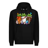 Black Easter Day Sports Easter sports carrots Premium Hoodie - OliviaCreatesArt