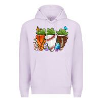 Lilac Easter Day Sports Easter sports carrots Premium Hoodie - OliviaCreatesArt