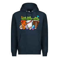 Navy Easter Day Sports Easter sports carrots Premium Hoodie - OliviaCreatesArt