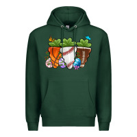 Sports Green Easter Day Sports Easter sports carrots Premium Hoodie - OliviaCreatesArt