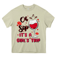 Mossy oh sip it's a girl's trip Heavy Core Tee - MaliasSmallBusiness