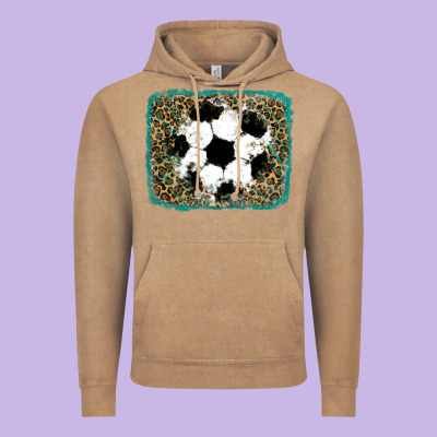 Glitter Football Leopard Vintage Hoodie Designed By Ranaportraitstore