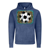 Vintage Denim glitter football leopard Vintage Hoodie - RanaPortraitStore
