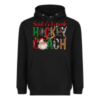 Black Santa's Favorite Hockey Coach For Christmas Heavyweight Hoodie - FaDigitalArtStudio