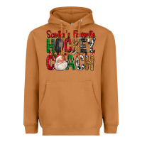 Meerkat Santa's Favorite Hockey Coach For Christmas Heavyweight Hoodie - FaDigitalArtStudio