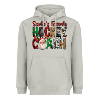 Moon Dust Santa's Favorite Hockey Coach For Christmas Heavyweight Hoodie - FaDigitalArtStudio