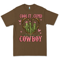 Cacao cool it cupid i will find my own cowboy Premium Tee - MaliasSmallBusiness